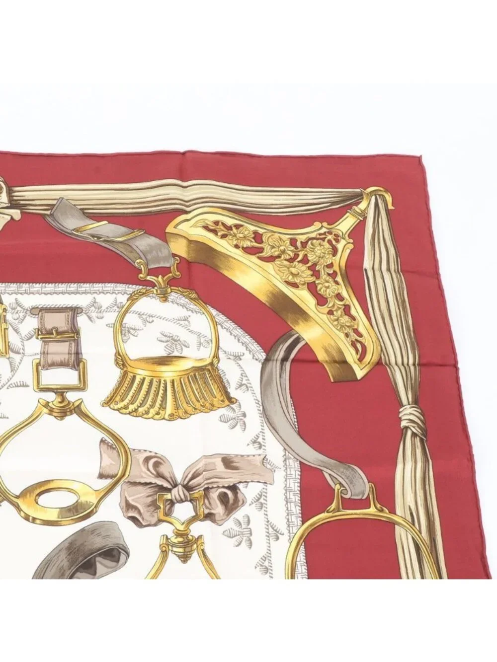 Hermes Carre 90 Etriers Stirrup Silk 100% Scarf